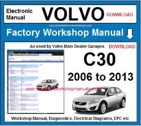 Volvo c30 workshop service repair manual